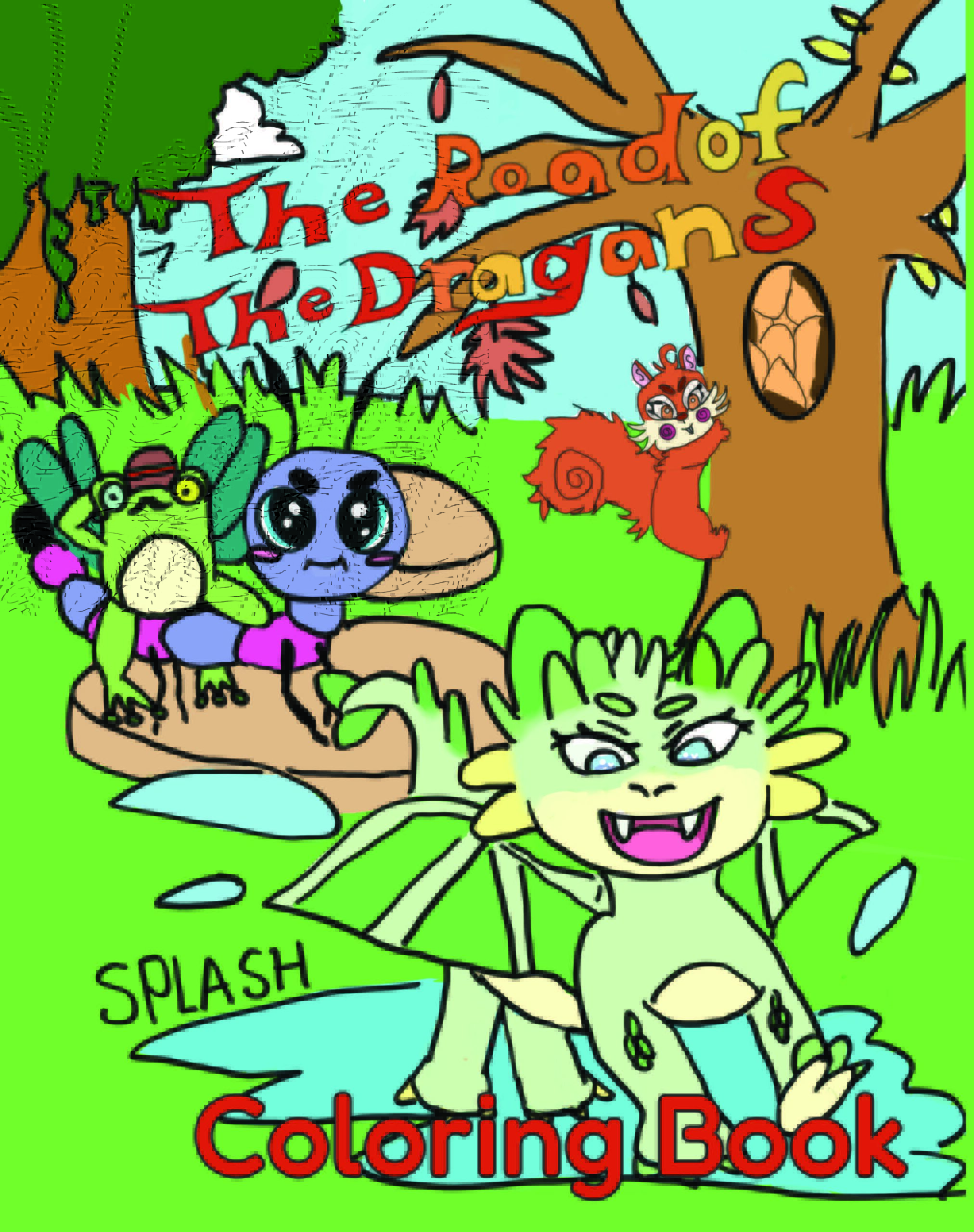 The Road Of The Dragons Coloring Book